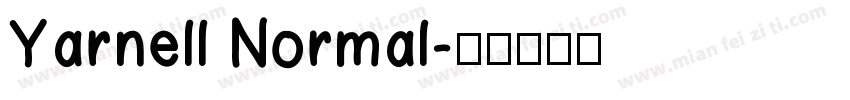 Yarnell Normal字体转换